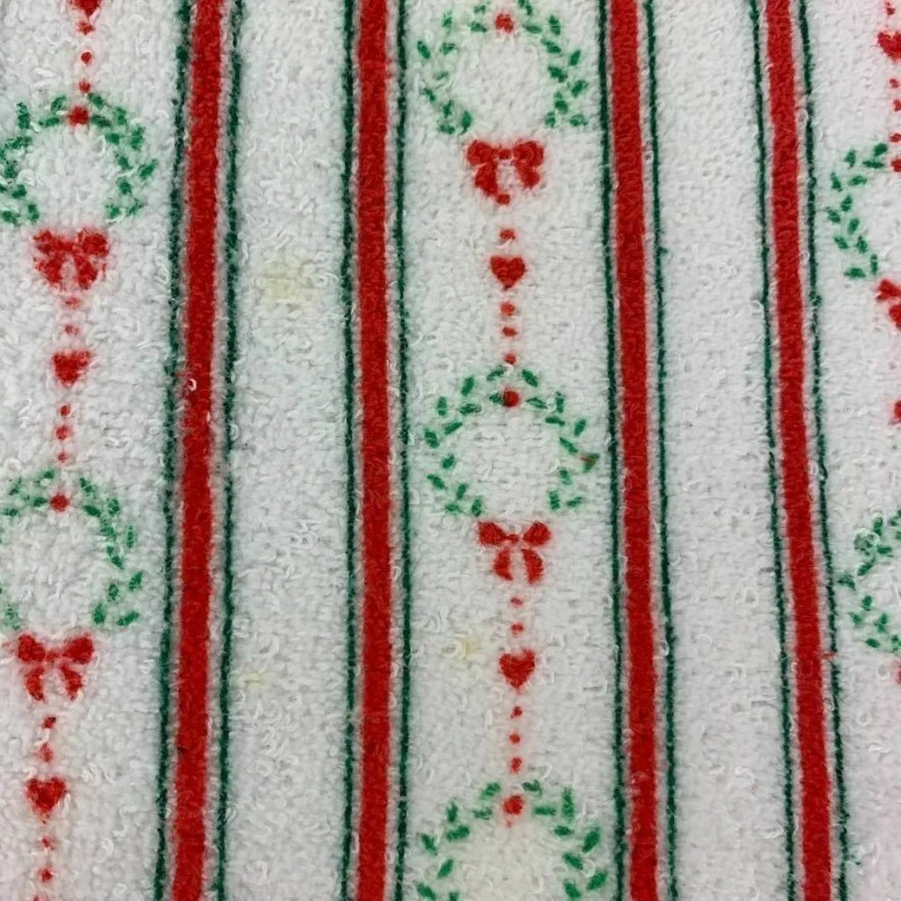 Vintage Screen Prints by Sayco Christmas Goose Fingertip Towels Set of 2 Holiday